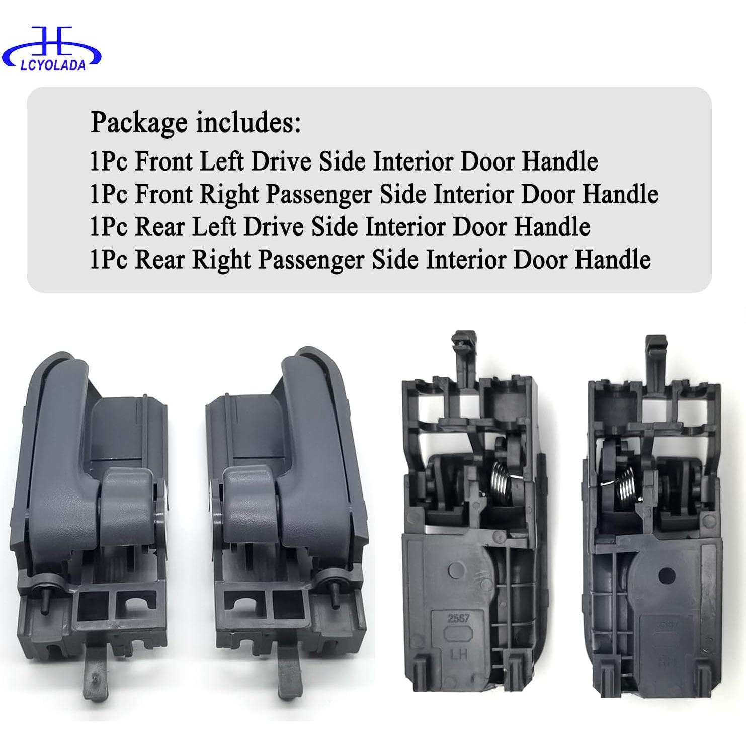 Juego de 4 Manijas de Puerta Interior Lcyolada para Toyota