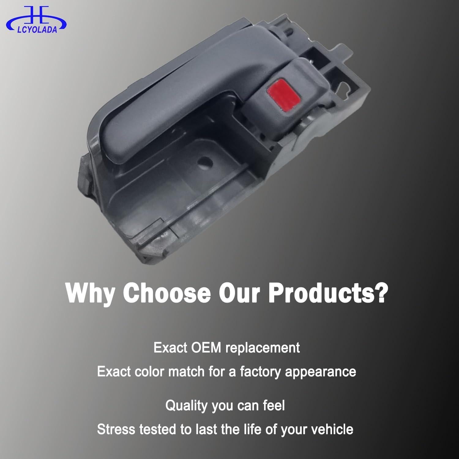 Juego de 4 Manijas de Puerta Interior Lcyolada para Toyota