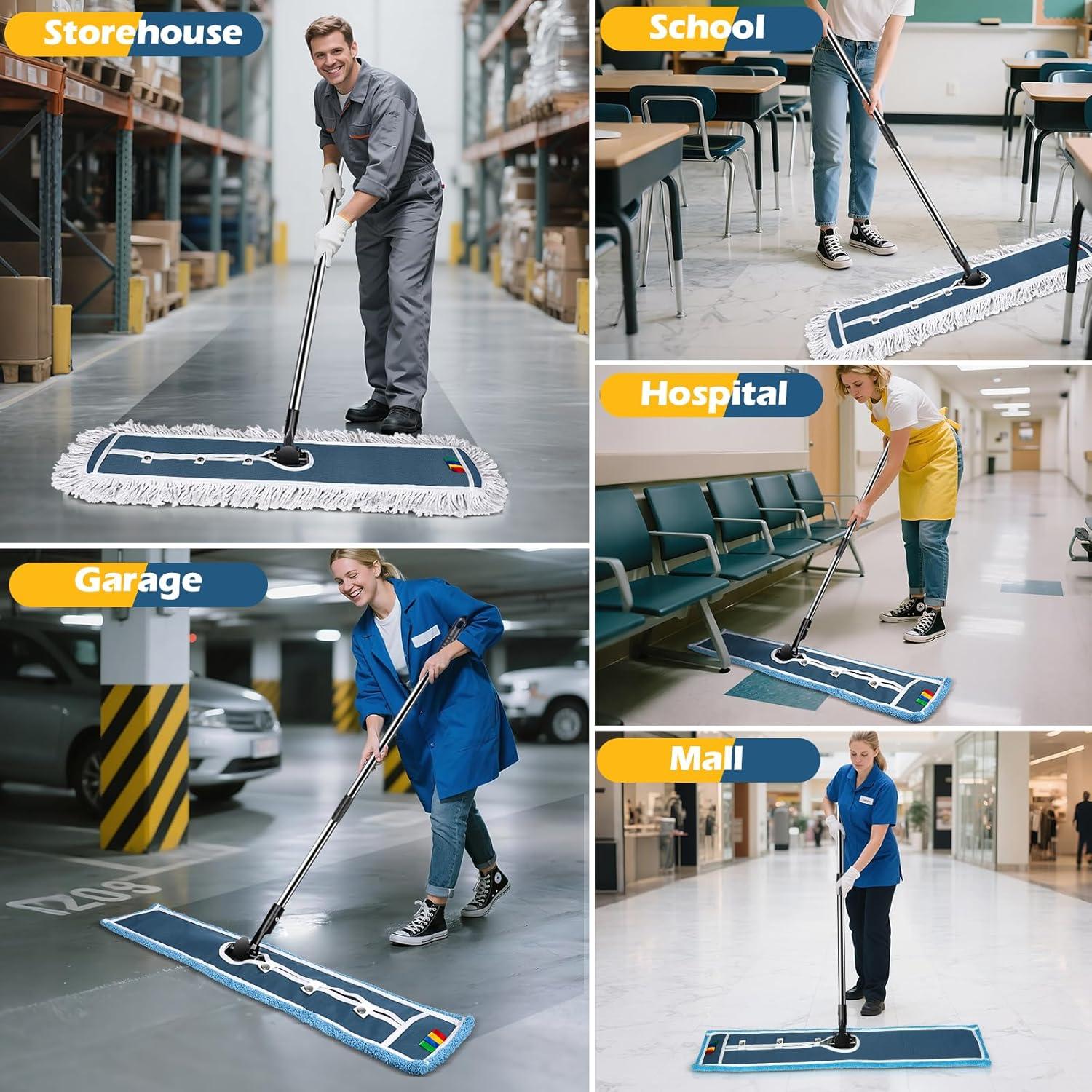 Mopa Comercial MASTERTOP 106.68x32.51cm con Mango 52"