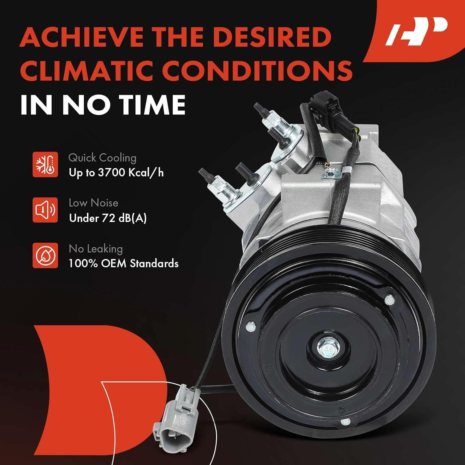 Compresor de aire acondicionado A-Premium Toyota Hilux 2008 2.7L