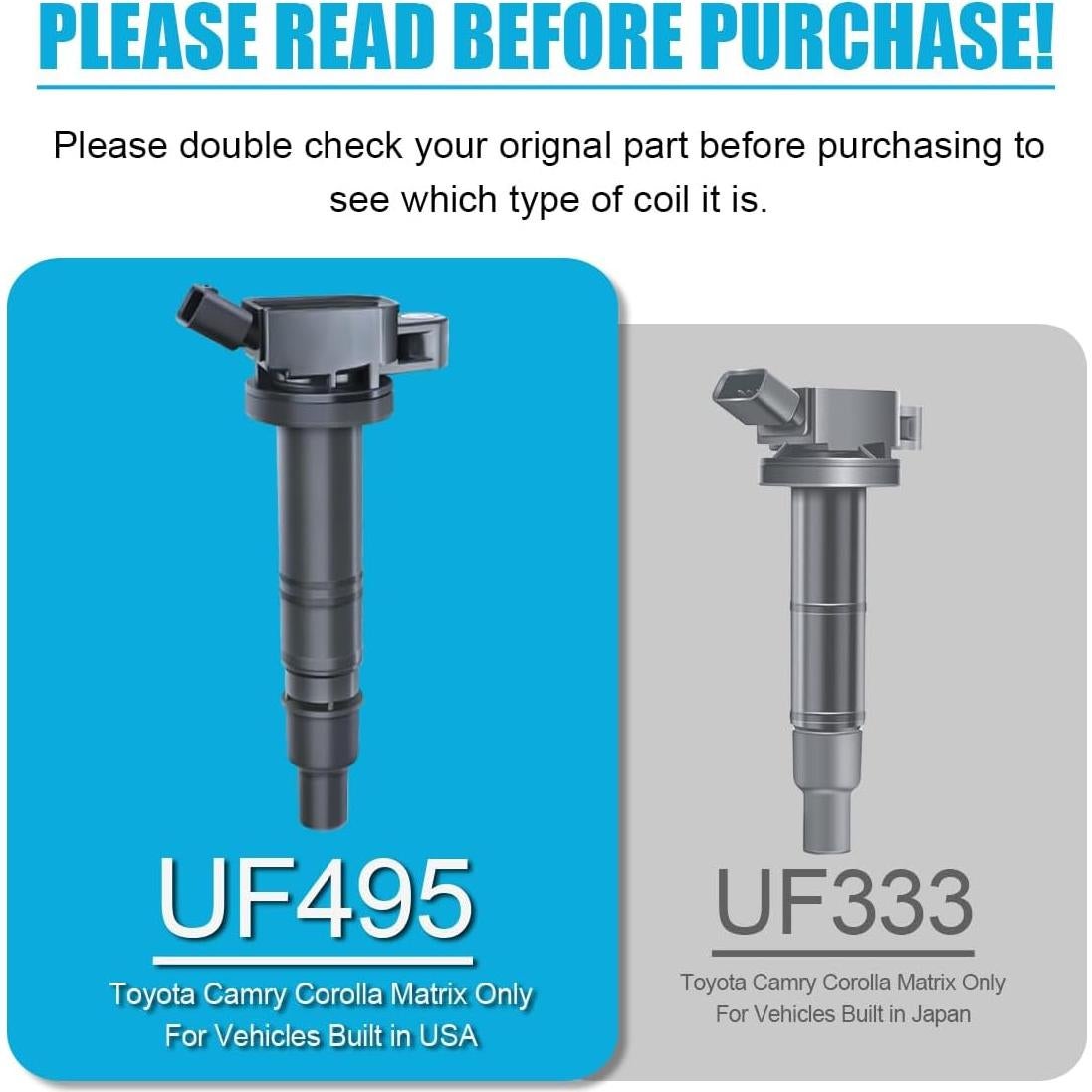 Juego de 4 Bobinas de Encendido Micro para Toyota y Lexus