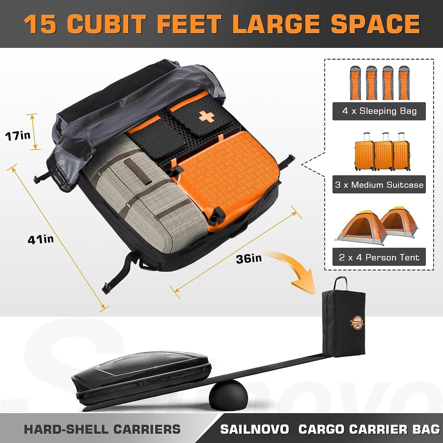 Transportador de Carga en Techo Sailnovo 15 Pies Cúbicos Impermeable