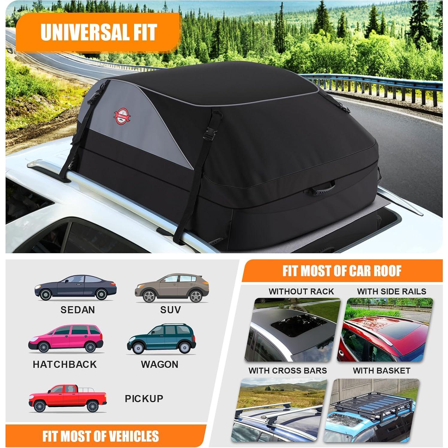 Transportador de Carga en Techo Sailnovo 15 Pies Cúbicos Impermeable