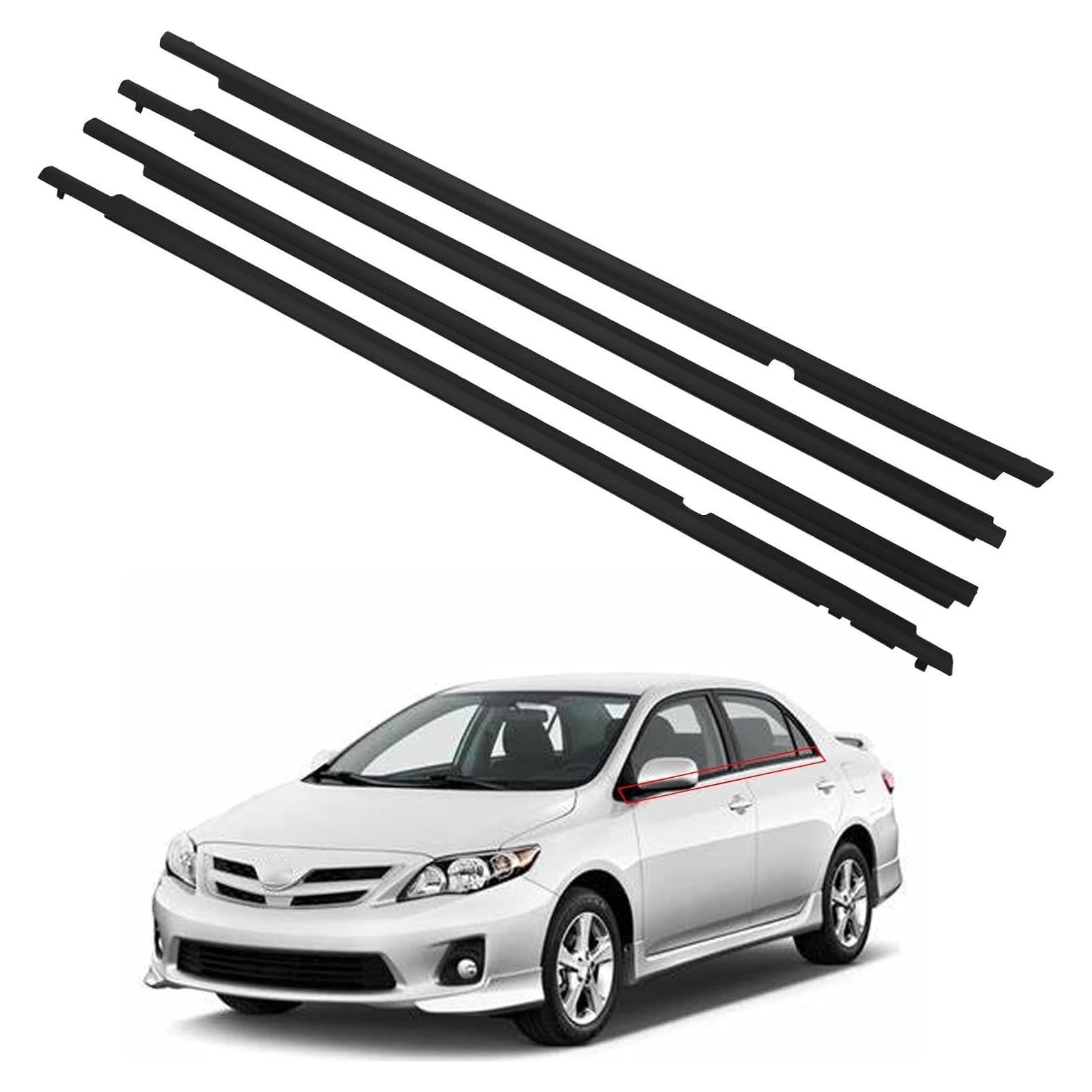 Sellado de Weatherstrip ZONFANT para Corolla 2009-2013 - 4 Pcs
