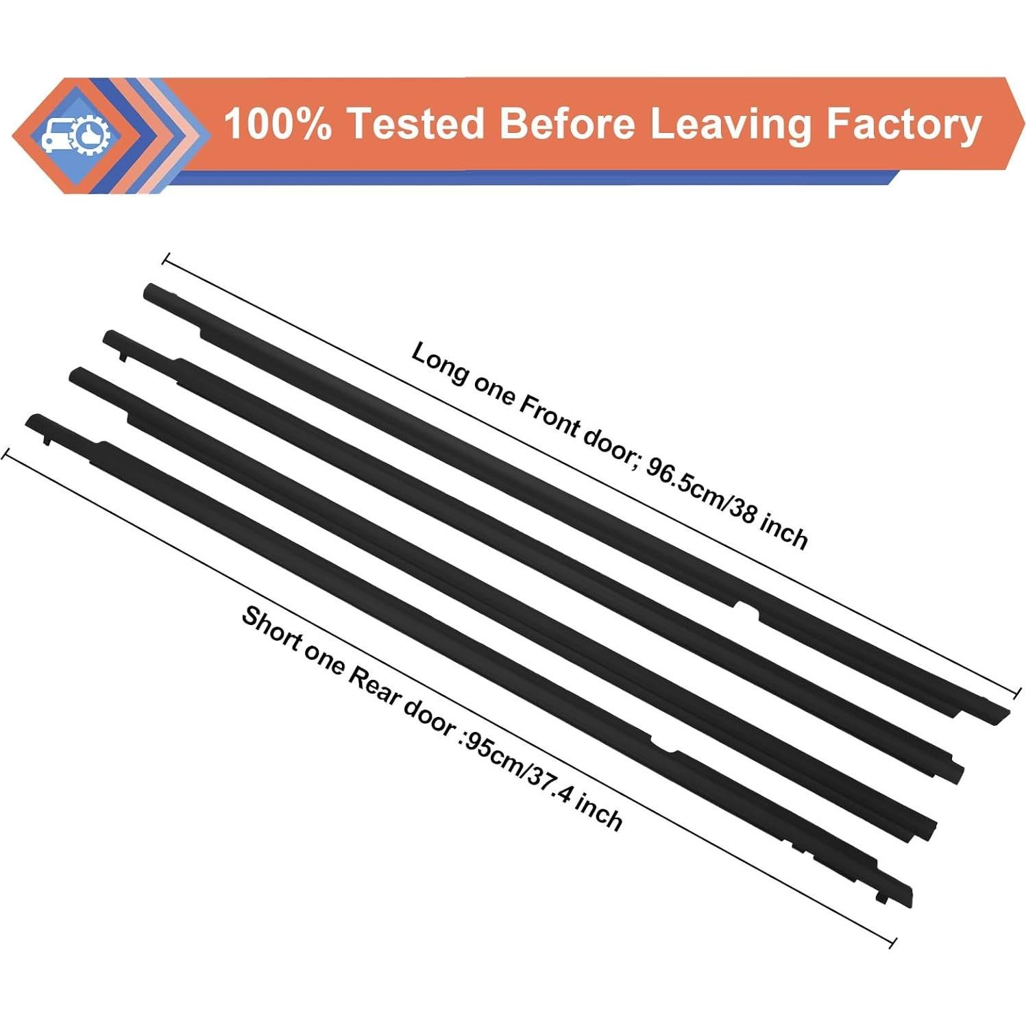 Sellado de Weatherstrip ZONFANT para Corolla 2009-2013 - 4 Pcs