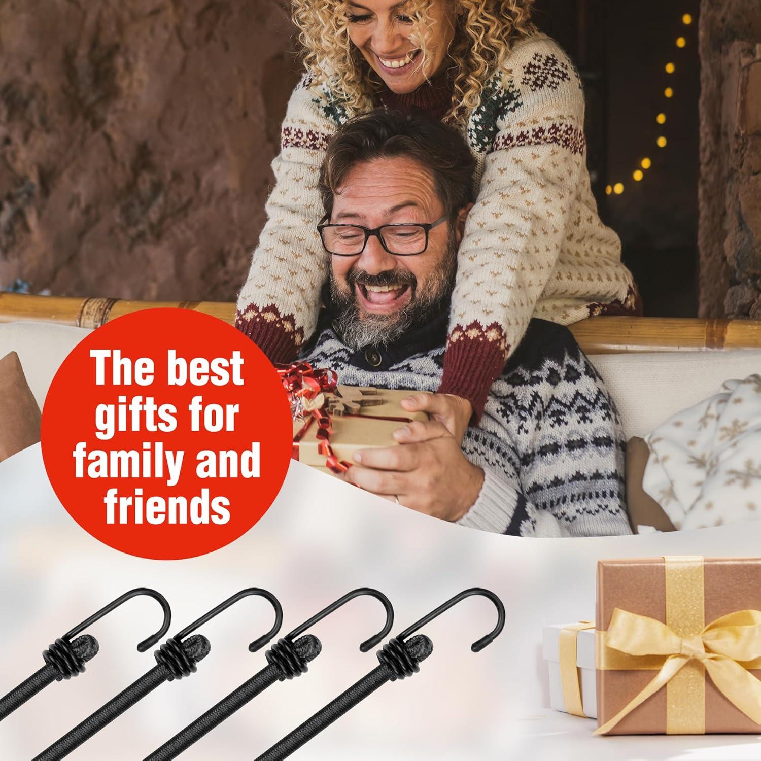 Cuerdas Elásticas WORKPRO 60 cm con Ganchos - Paquete de 4