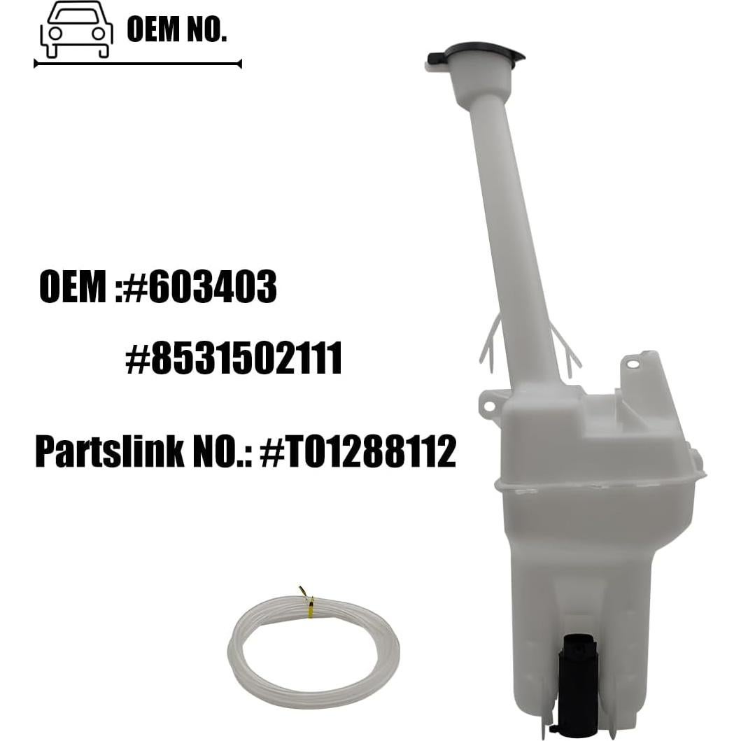 Depósito de Líquido Limpiaparabrisas LXROAR01 para Toyota Corolla y Matrix