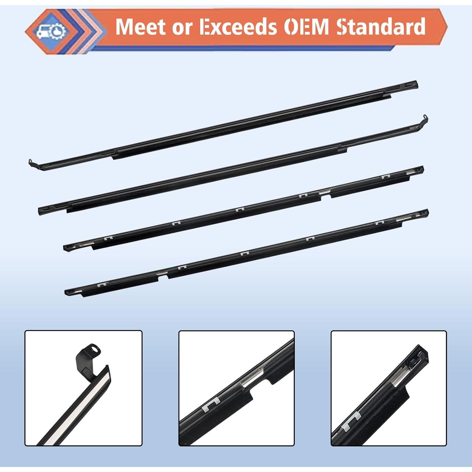 ZONFANT Weatherstrip Ventana Puerta Exterior Toyota Corolla 1995-2002