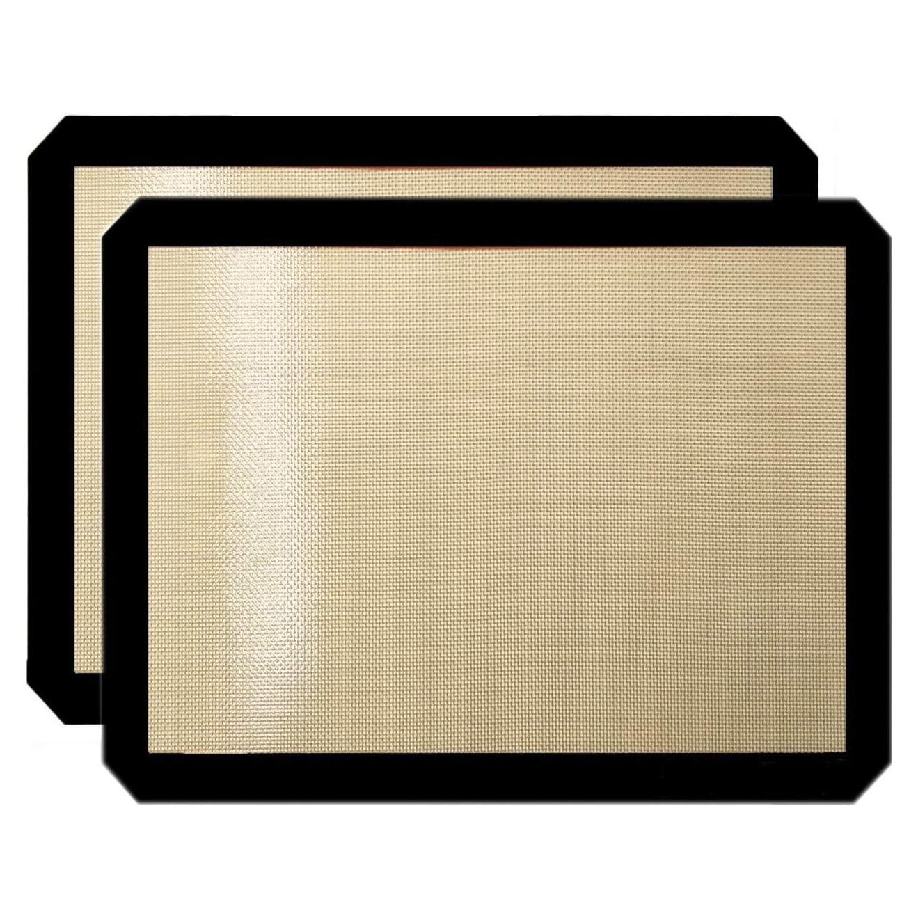 Mats de Hornear de Silicona Antiadherente BOGZON - 2 Piezas 29.2x21.6 cm