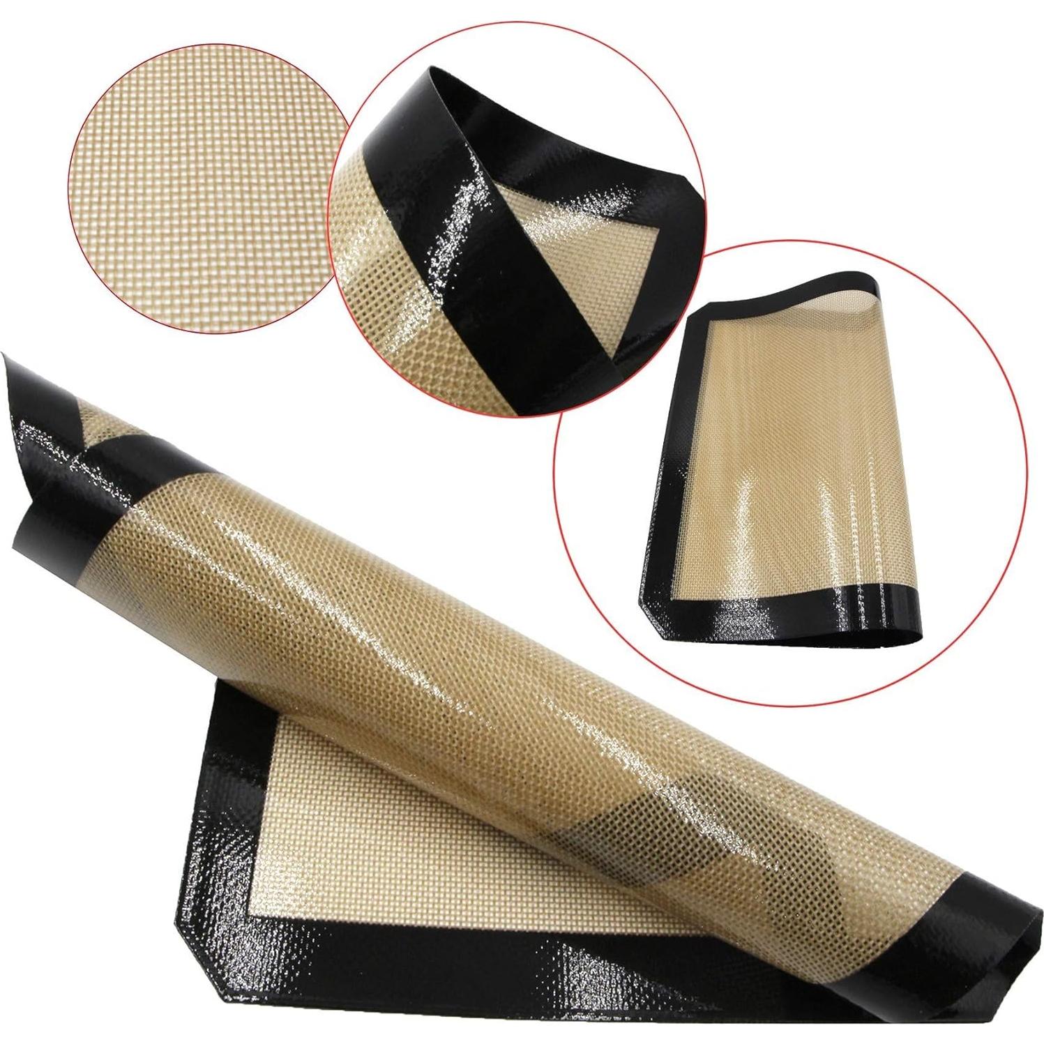 Mats de Hornear de Silicona Antiadherente BOGZON - 2 Piezas 29.2x21.6 cm