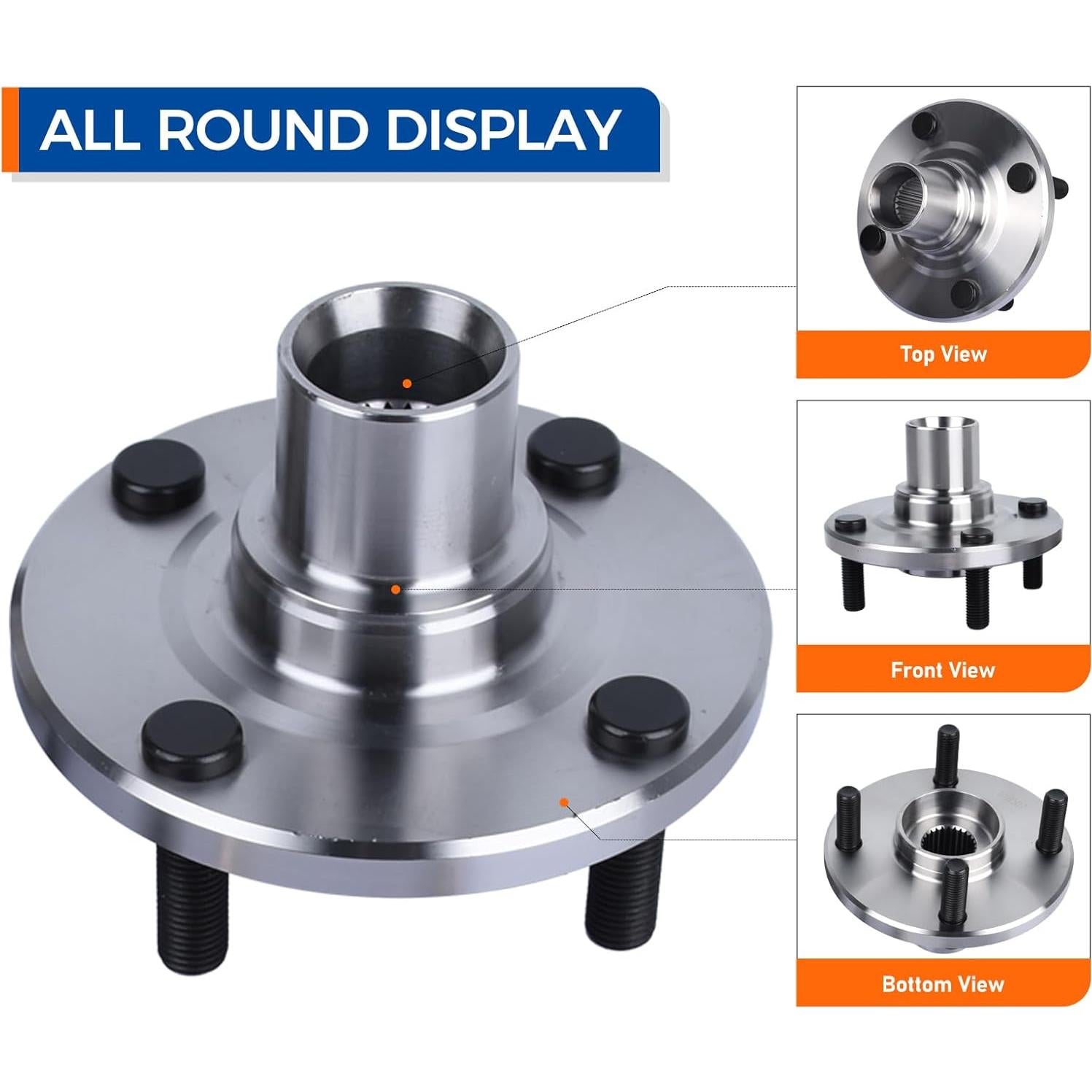 Juego de 2 Rodamientos de Cubo de Rueda Delantero PAROD 518507