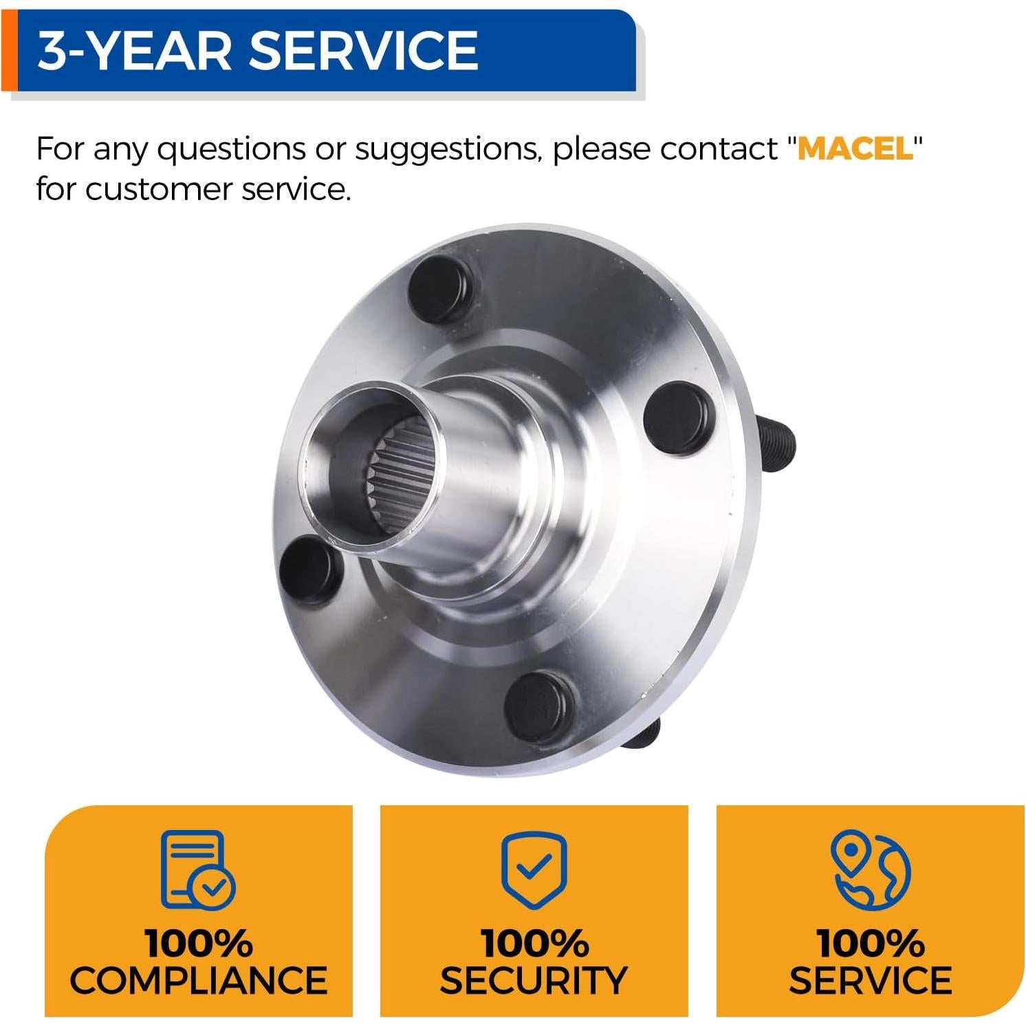 Juego de 2 Rodamientos de Cubo de Rueda Delantero PAROD 518507