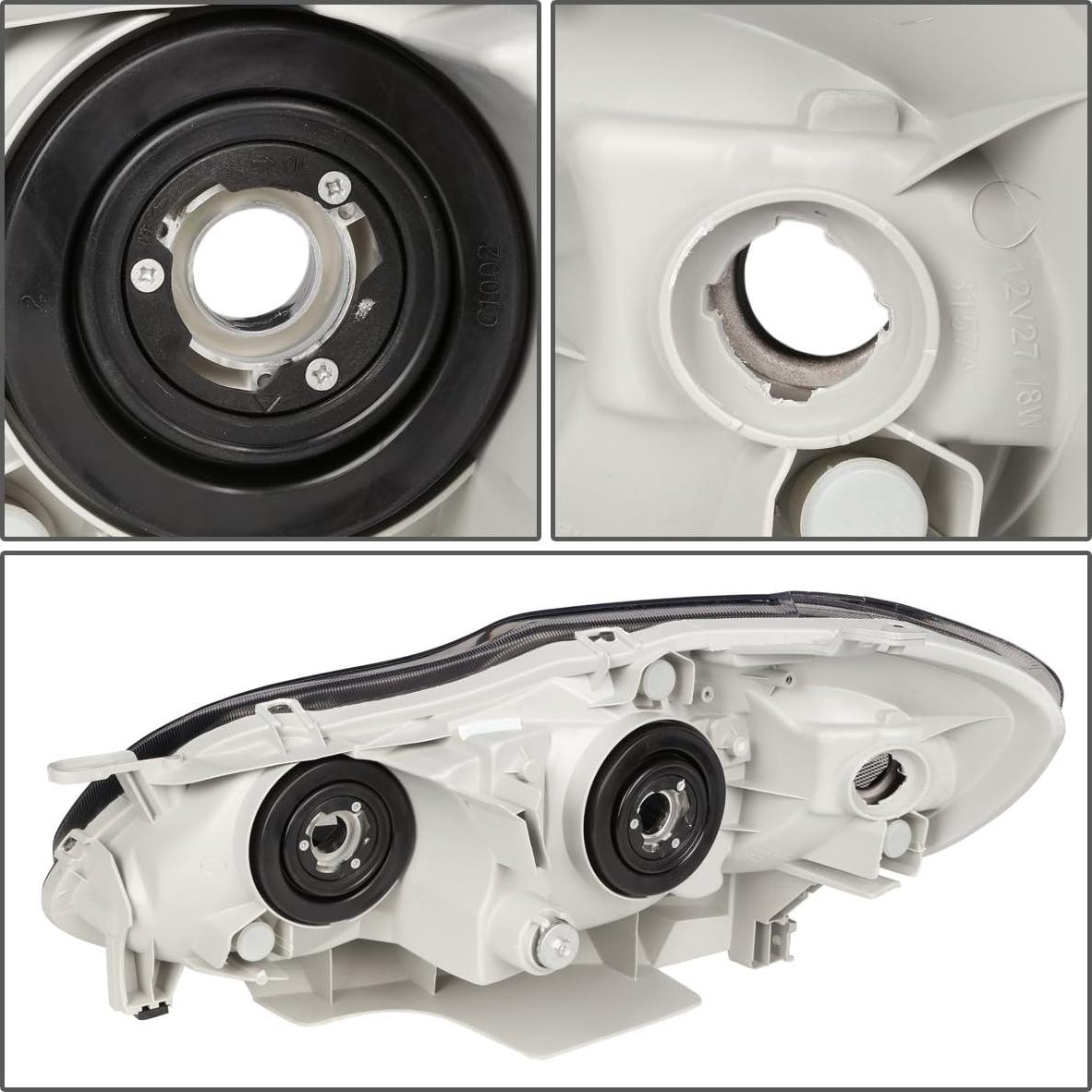 Conjunto de Faros Halógenos Auto Dynasty para Toyota Corolla 2003-2008