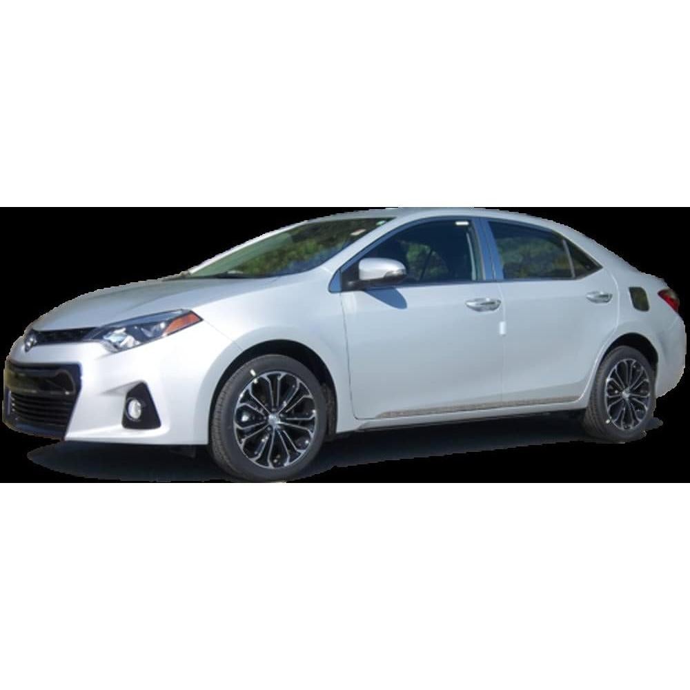 Trim de Acero Inoxidable QAA para Toyota Corolla 2014-2019 - 8 Piezas