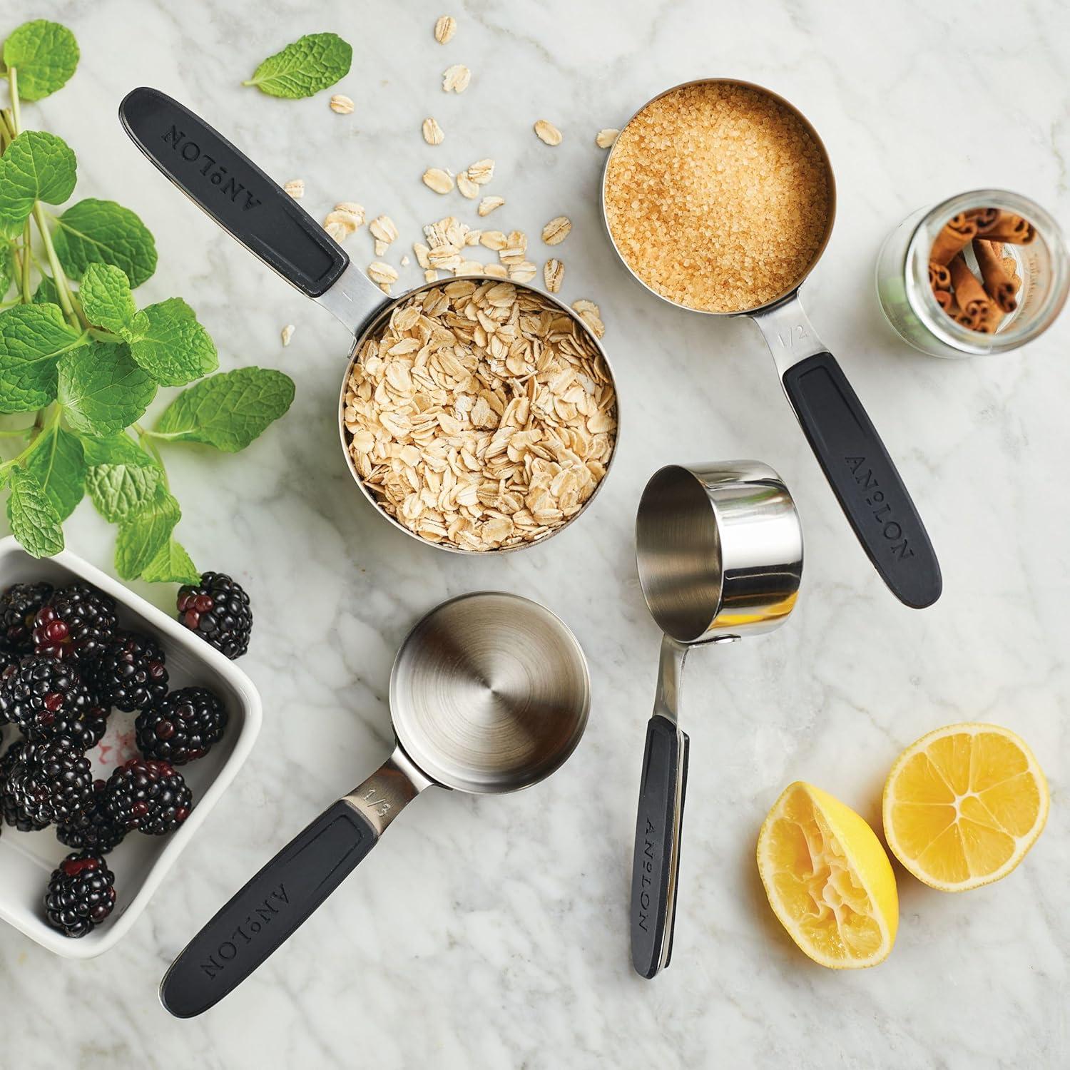 Juego de Tazas Medidoras Magnéticas Anolon SureGrip 4 Piezas