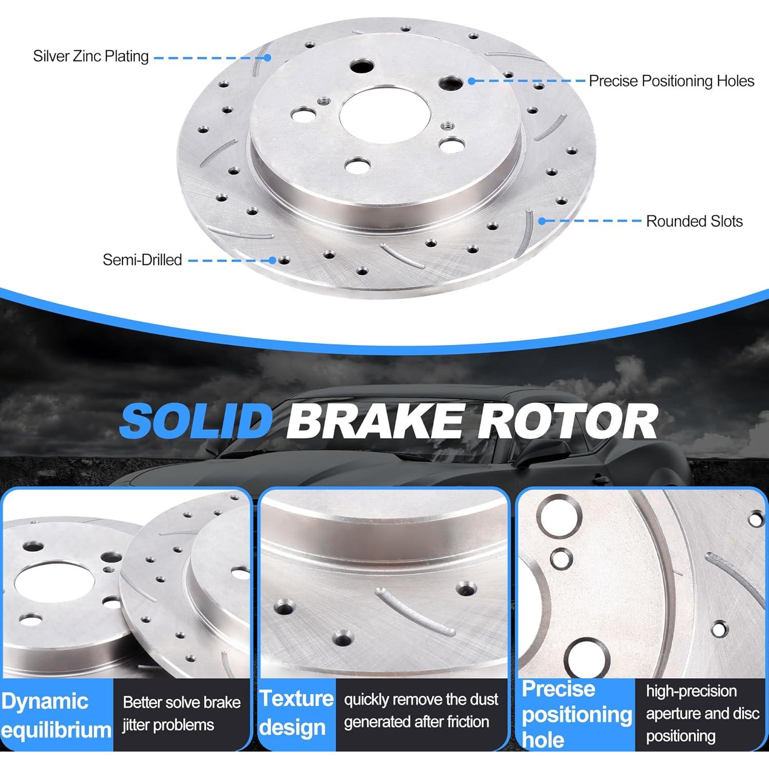 Kit de Discos y Pastillas de Freno Vipcar para Toyota y Lexus