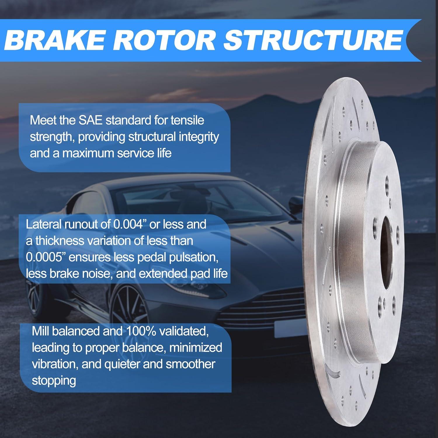 Kit de Discos y Pastillas de Freno Vipcar para Toyota y Lexus