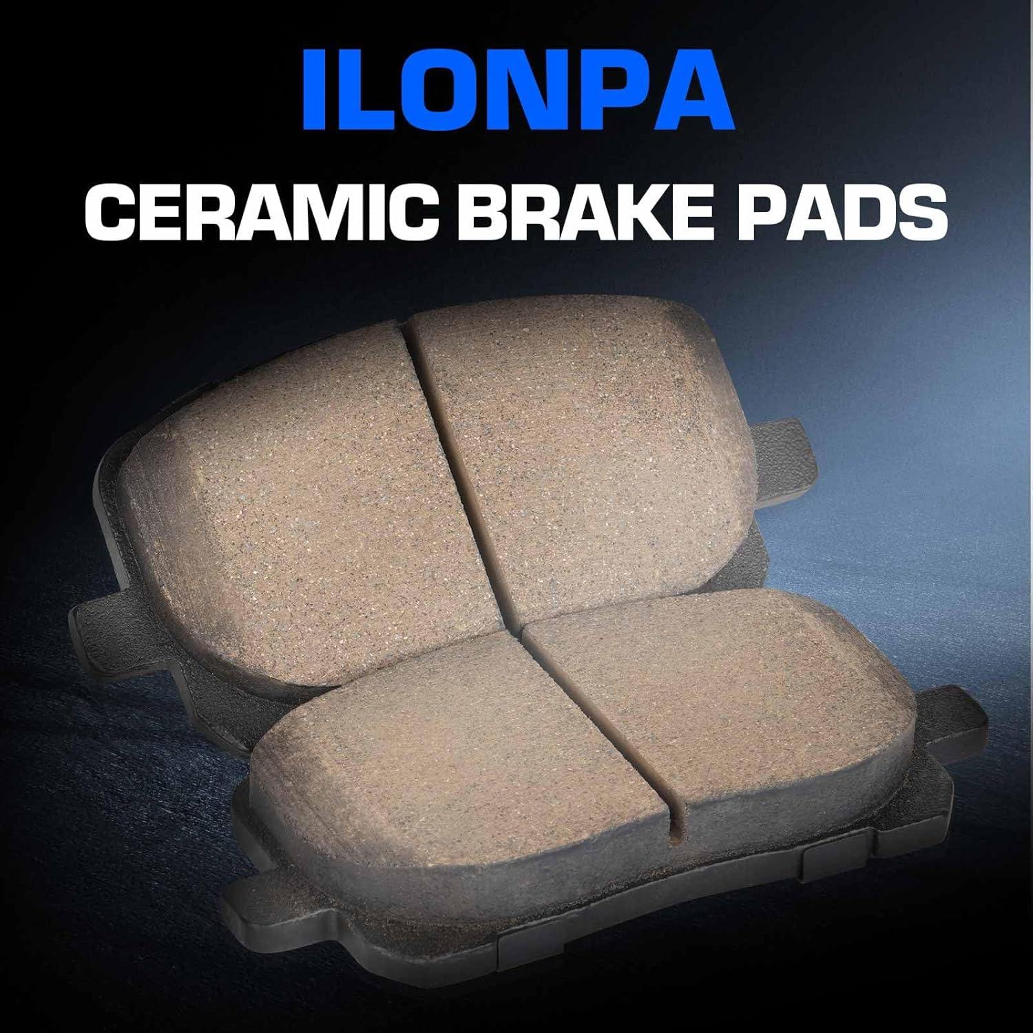 Juego de Pastillas de Freno Semimetálicas ILONPA Frontales 2003-2008