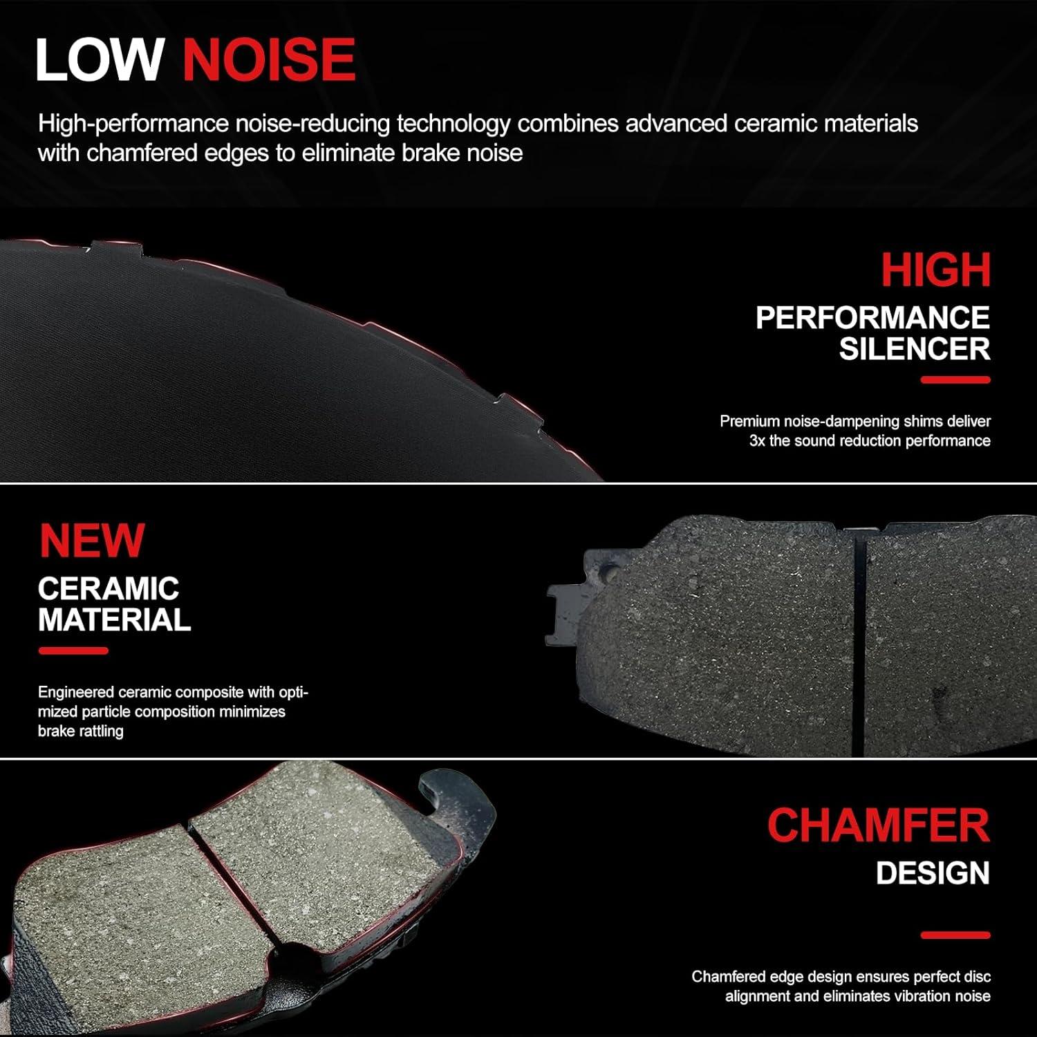 Juego de Pastillas de Freno Cerámicas CCTECHMASS para Toyota y Lexus