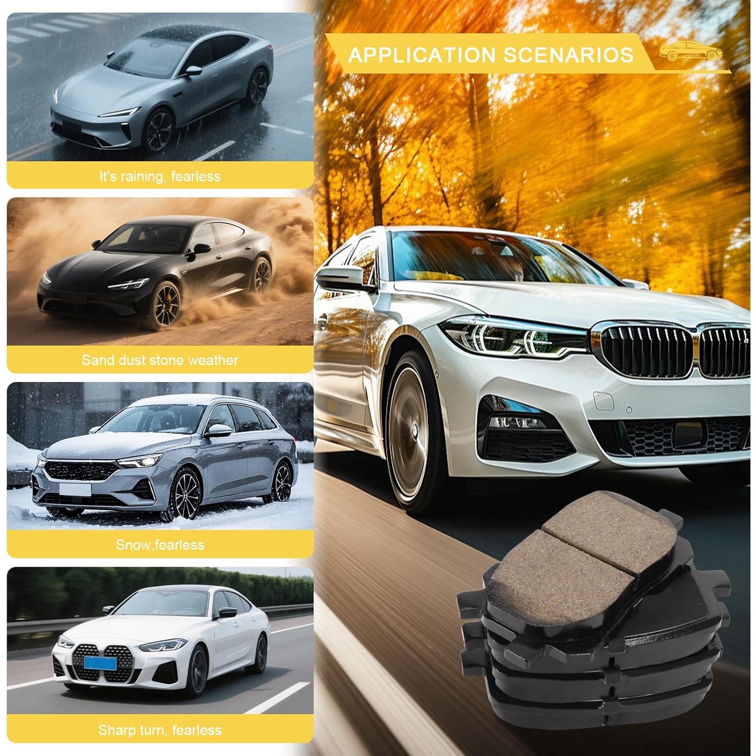 Pastillas de freno cerámicas HECHENQICHE para Toyota y Pontiac