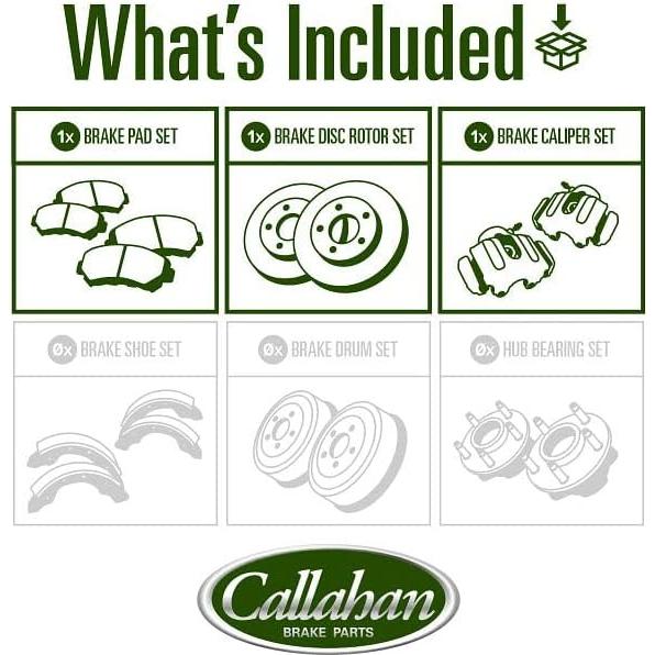 Kit de Freno Callahan para Toyota Corolla 1998-2002 - Discos y Calipers