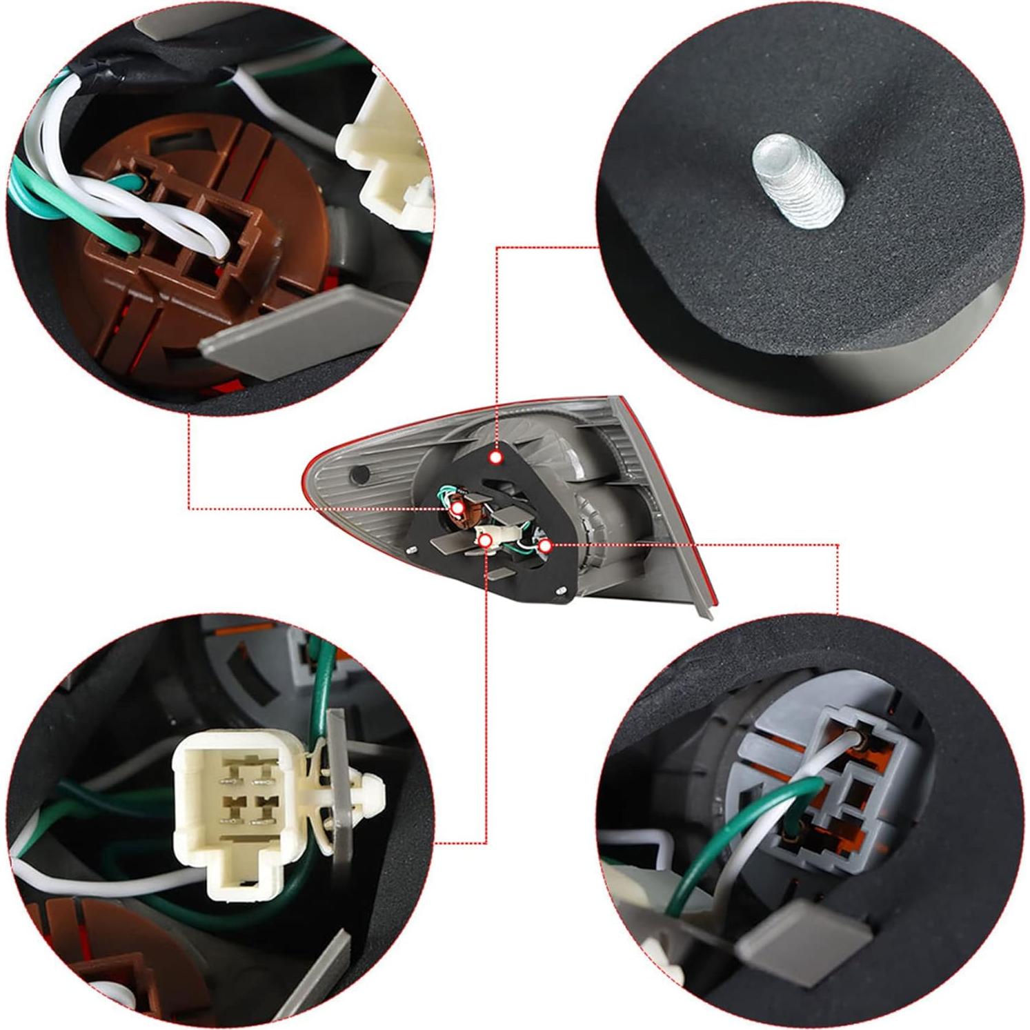 Luz Trasera WFLNHB para Toyota Corolla 2003-2008 Derecha