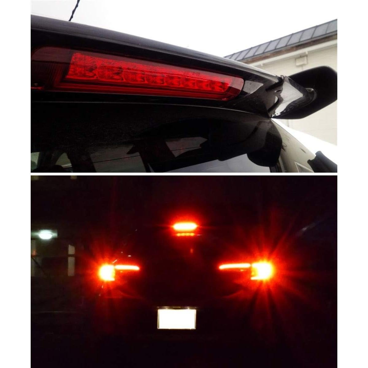 Luz de Freno LED iJDMTOY Roja 9-LED para Toyota Corolla Sequoia RAV4