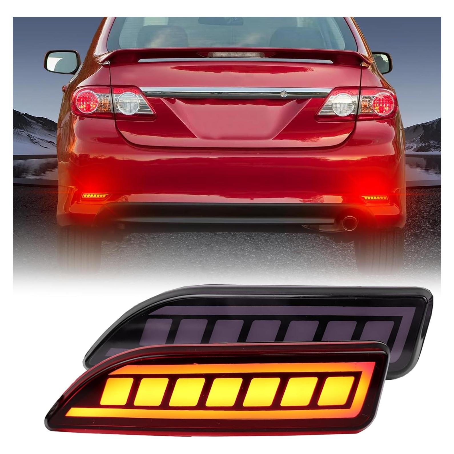 Reflectores LED traseros PGTOPONE para Toyota Corolla 2011-2013
