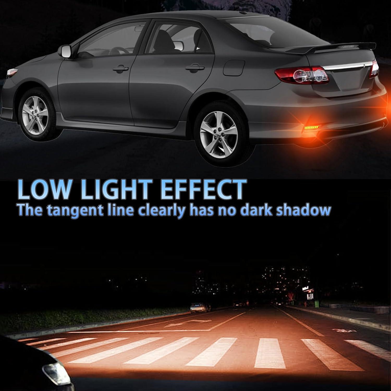 Reflectores LED traseros PGTOPONE para Toyota Corolla 2011-2013