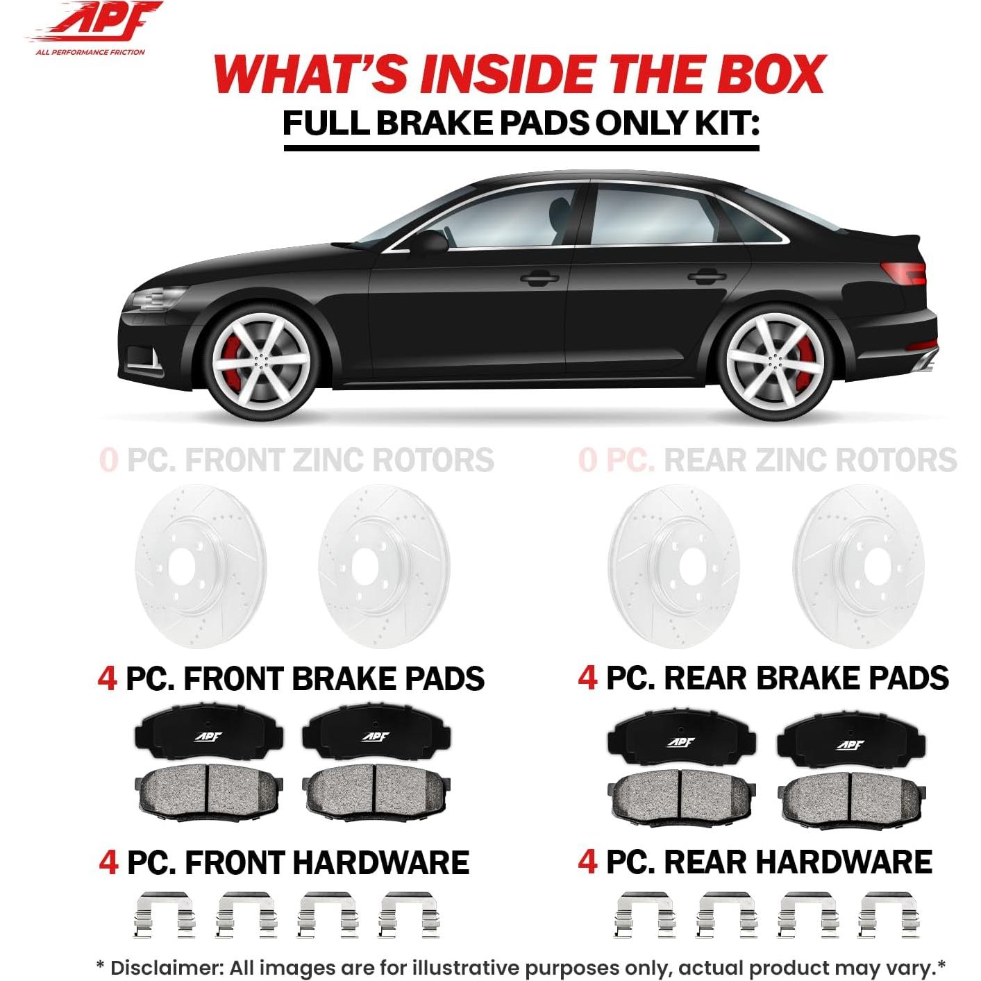 Pastillas de Freno Cerámicas APF para Toyota Corolla iM 2017-2018