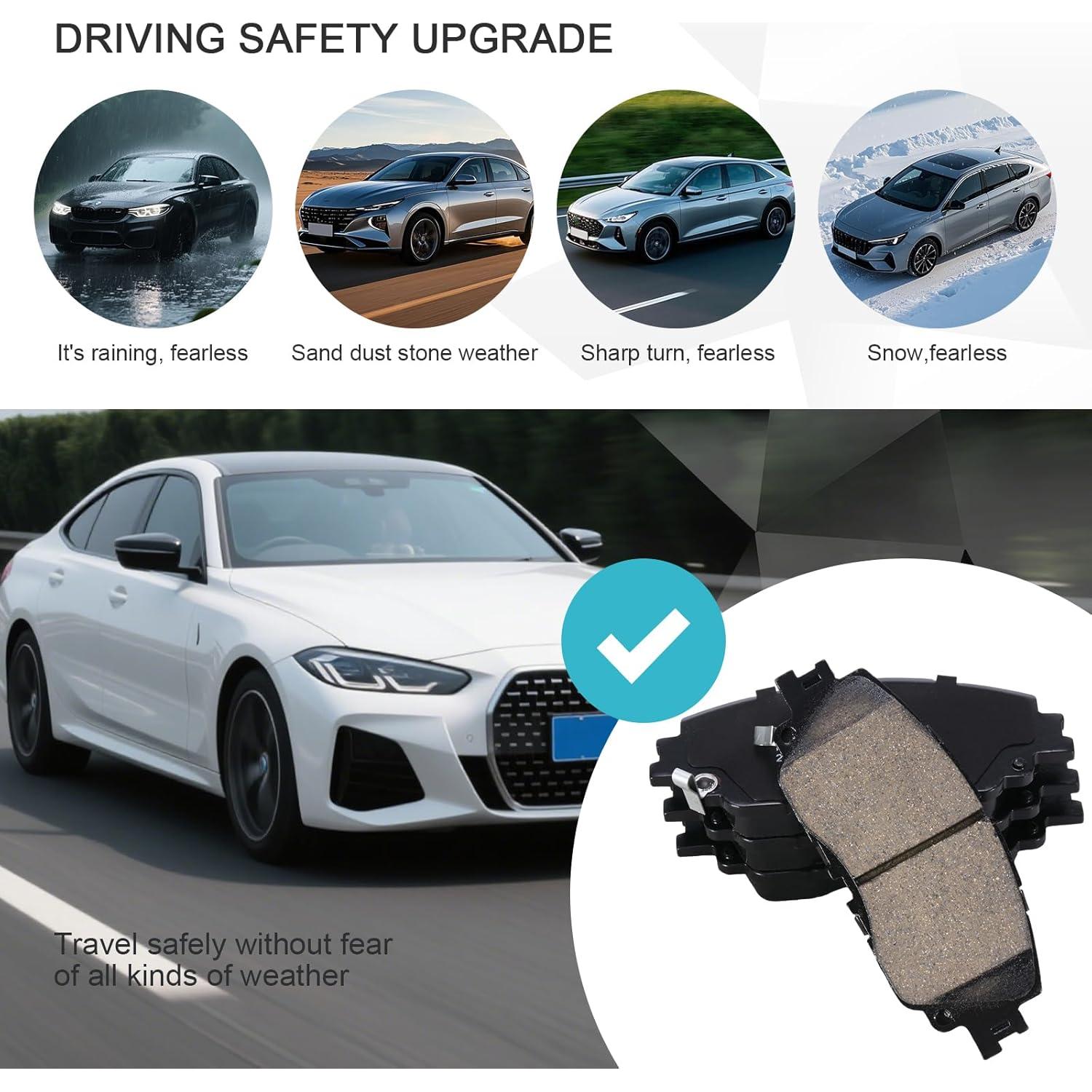 Pastillas de freno delanteras semi-metálicas HYFTJYZ HSK-HZ2076