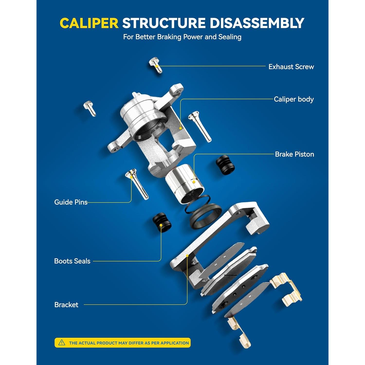 Caliper de Freno PHILTOP Frontal para Toyota y Lexus 2010-2022