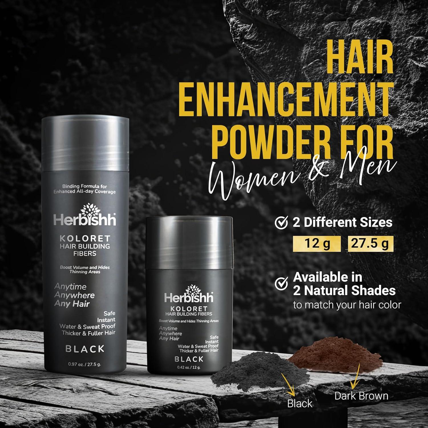 Fibra para el Cabello Koloret Herbishh 12g - Cubrimiento Instantáneo