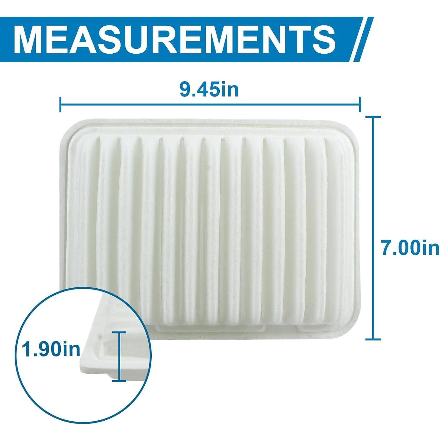 Filtro de Aire del Motor y Cabina CARBBIA para Toyota Corolla 2009-2019