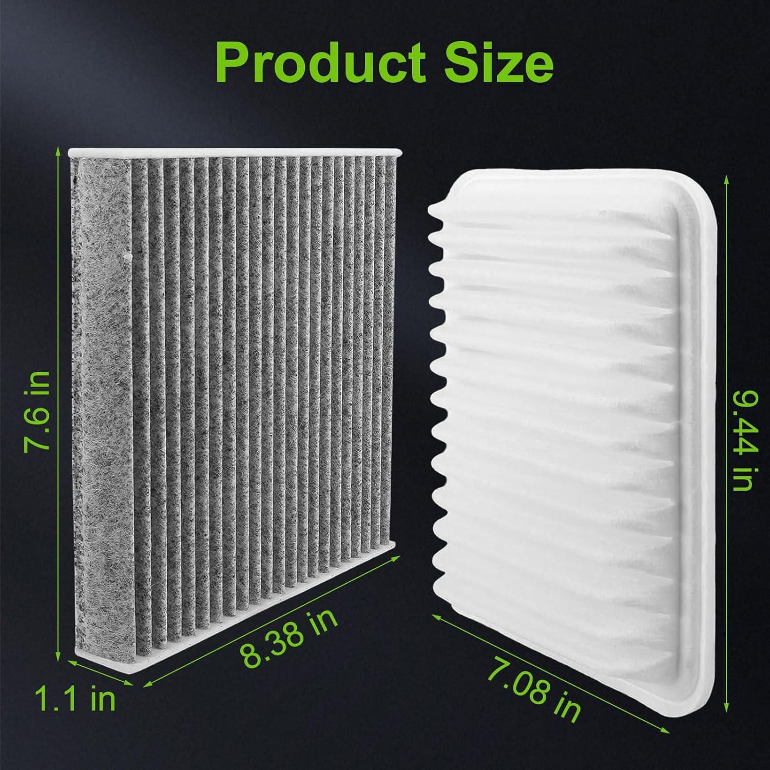 Filtro de Aire Motor y Cabina WZXIGGS 87139-07010 17801-21050