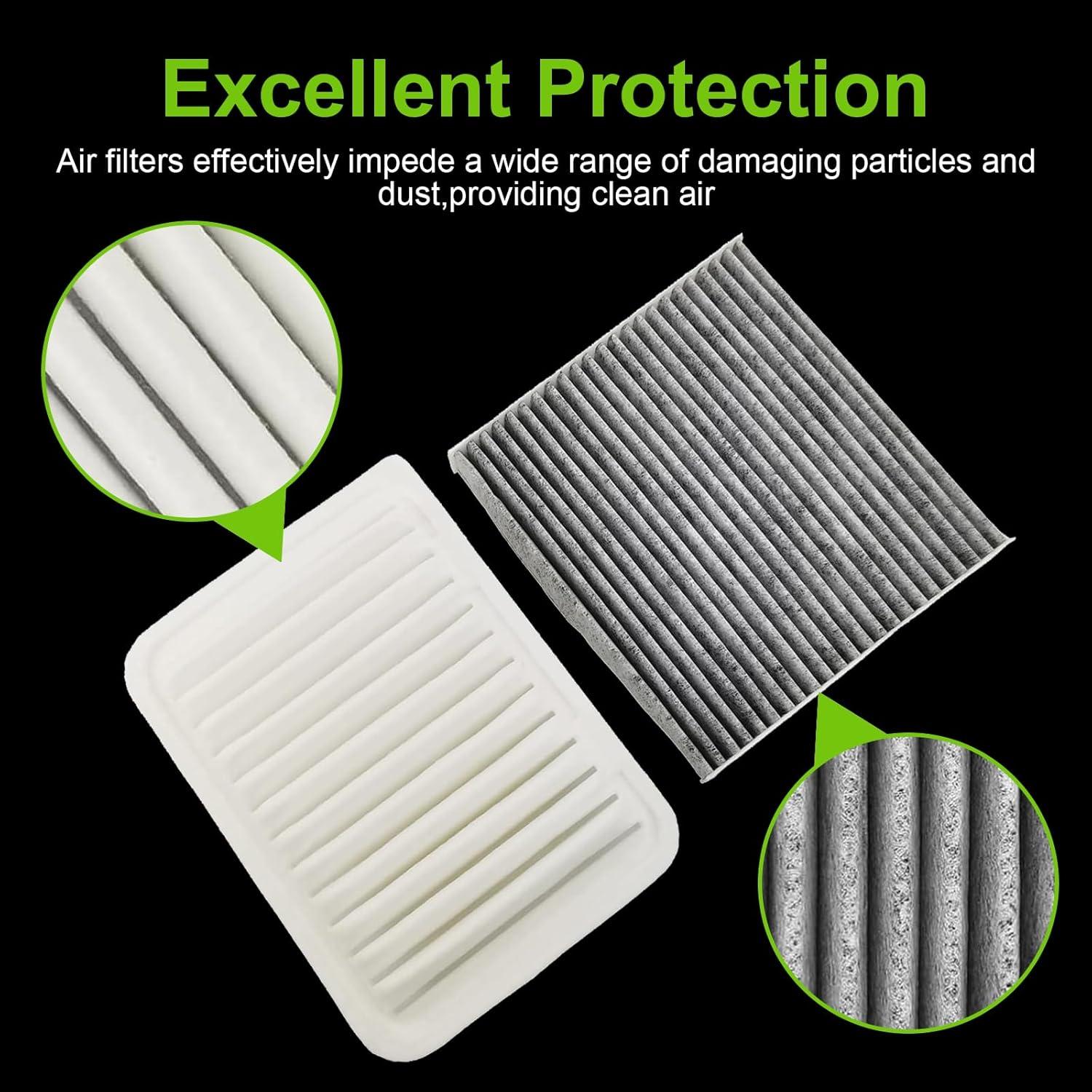 Filtro de Aire Motor y Cabina WZXIGGS 87139-07010 17801-21050