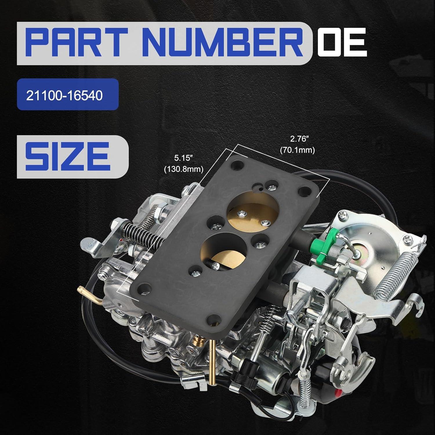 Carburador 2 Barriles X4XZ 21100-16540 para Toyota Corolla 1.6L