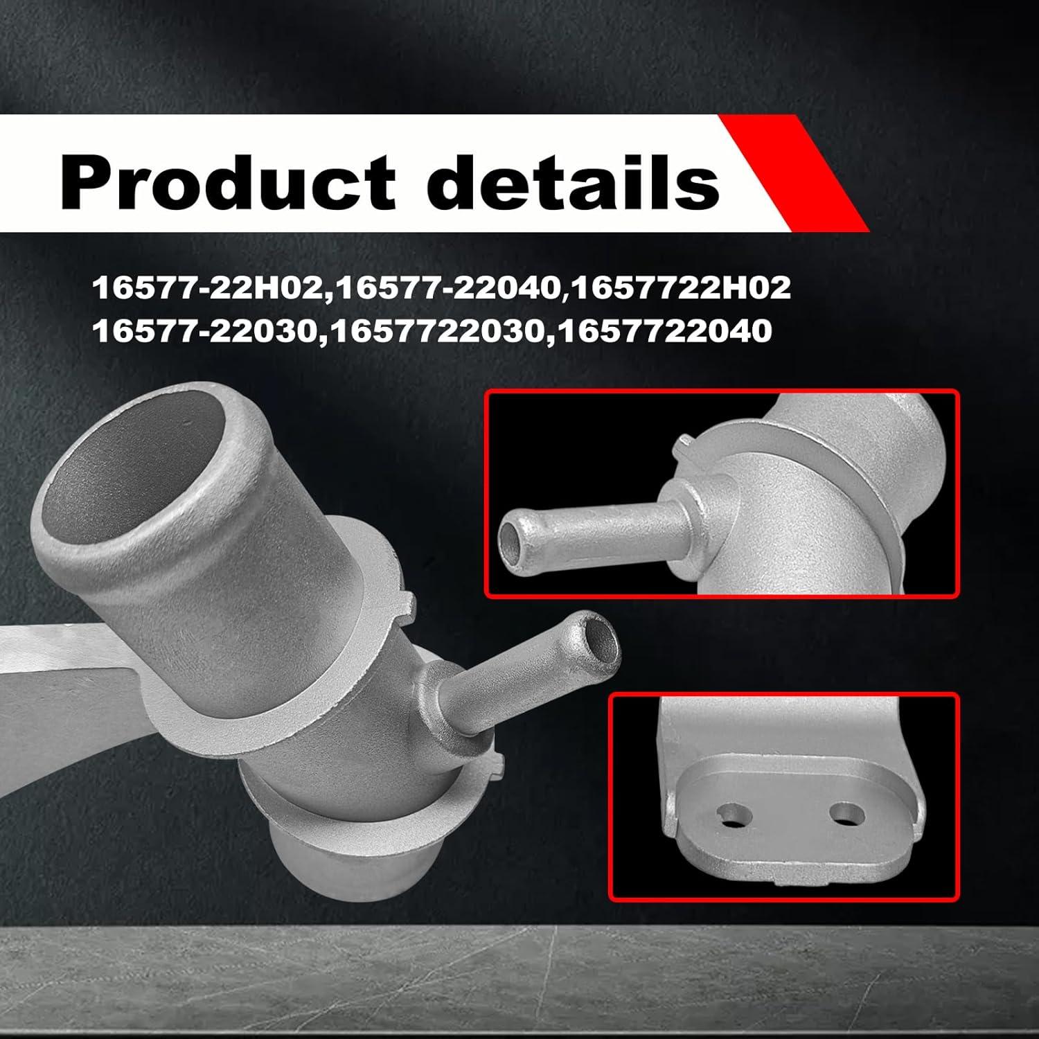 Manguera de salida de agua refrigerante Pleoos para Toyota Corolla 2009-2017