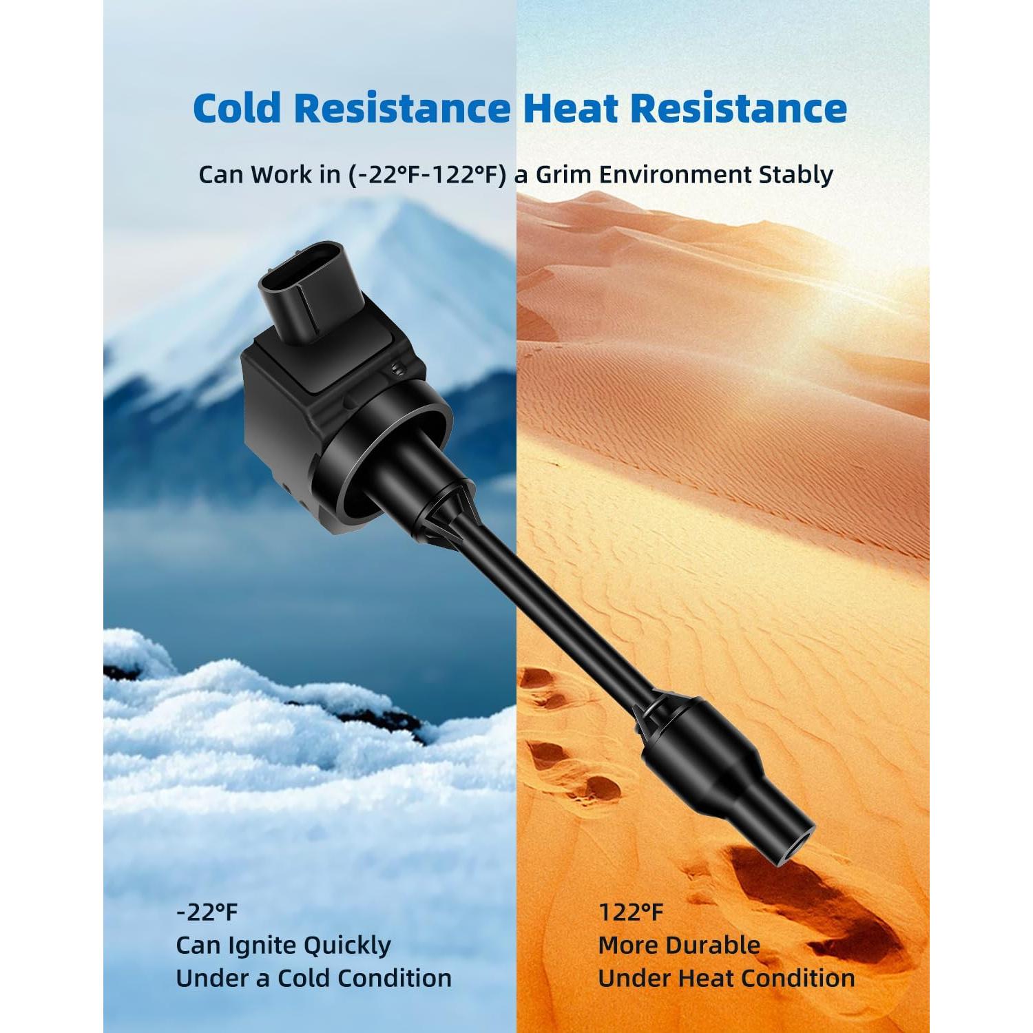 Bobinas de Encendido ECCPP UF848 con Bujías de Iridio para Toyota