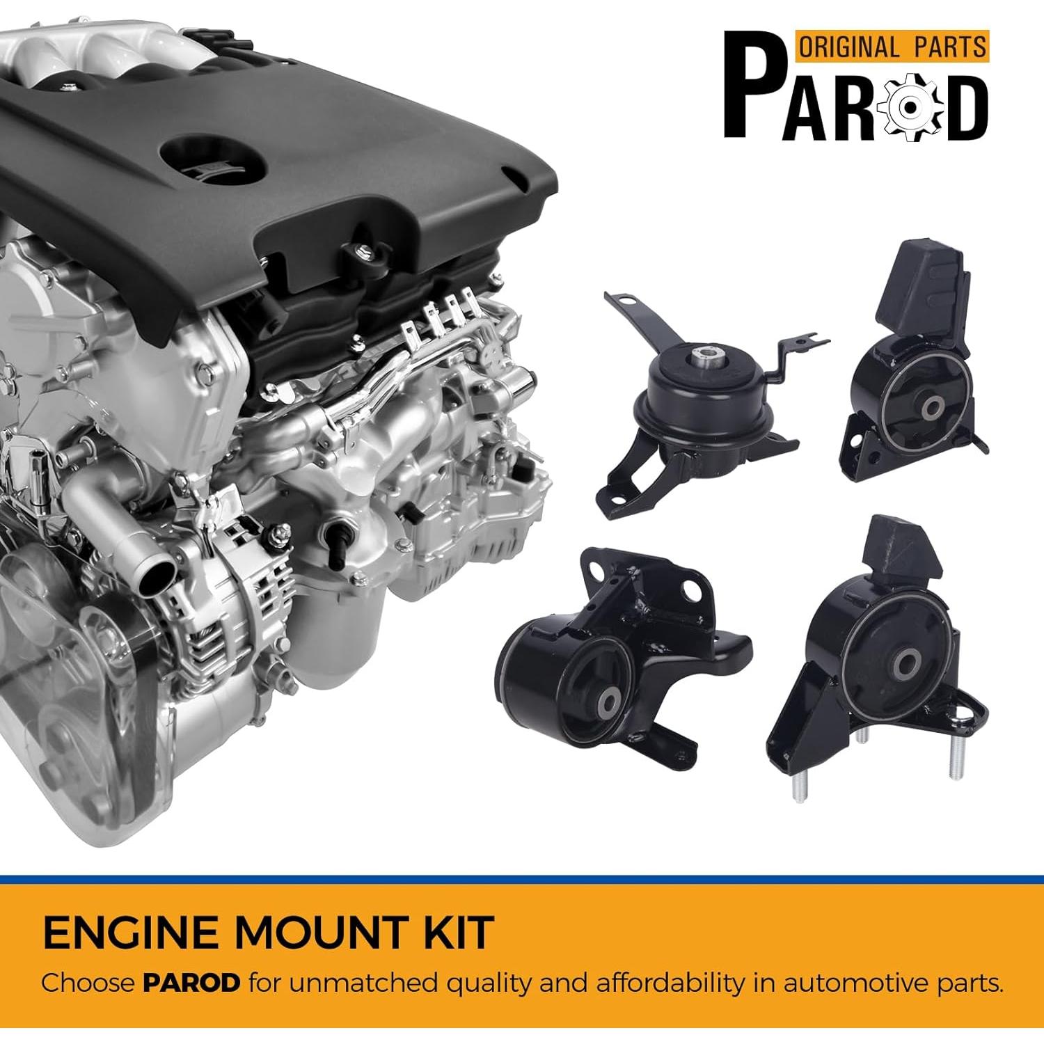 Soporte de Motor PAROD 4PCS para Chevy Prizm/Toyota Corolla 1998-2002