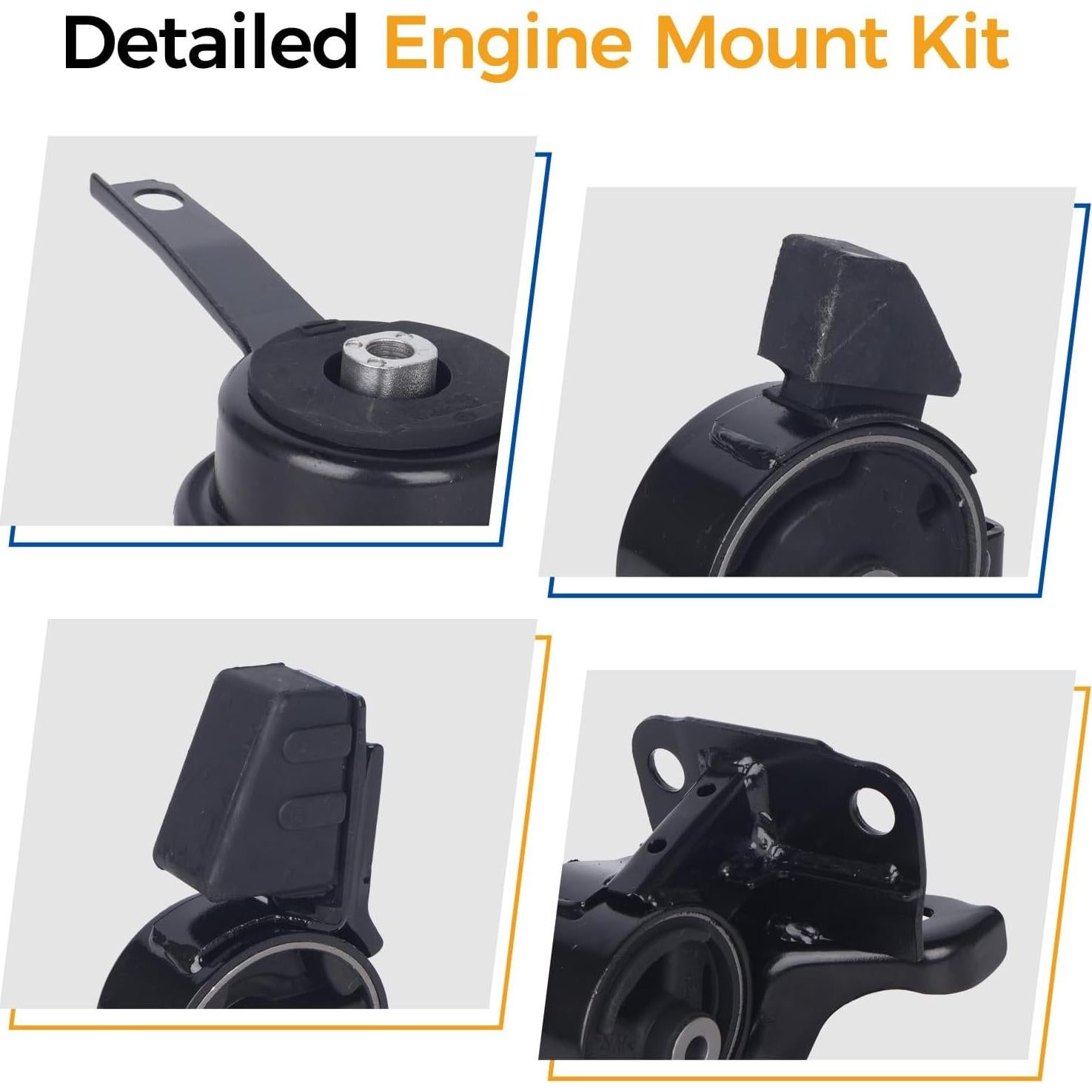 Soporte de Motor PAROD 4PCS para Chevy Prizm/Toyota Corolla 1998-2002