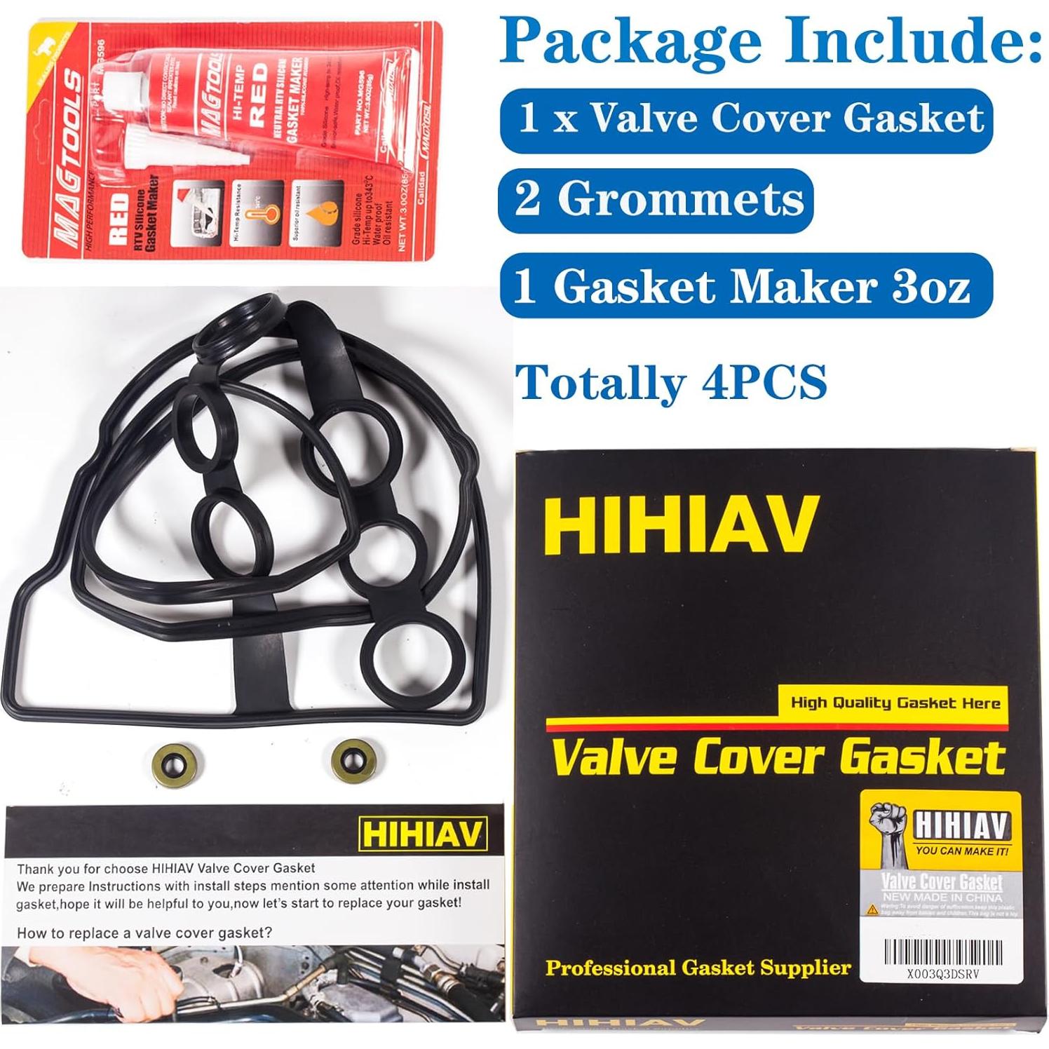 Junta de Tapa de Válvula HIHIAV VS50542R para Toyota 1.8L