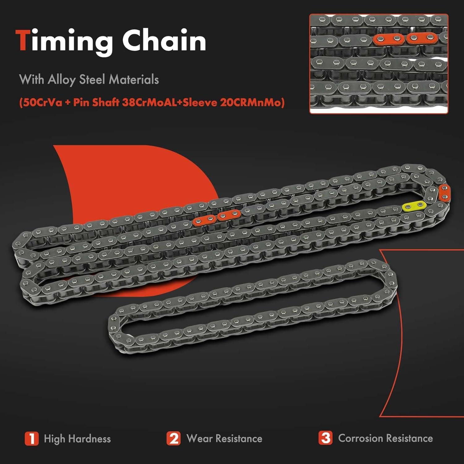 Kit de Cadena de Tiempo A-Premium 12PCS para Toyota y Pontiac