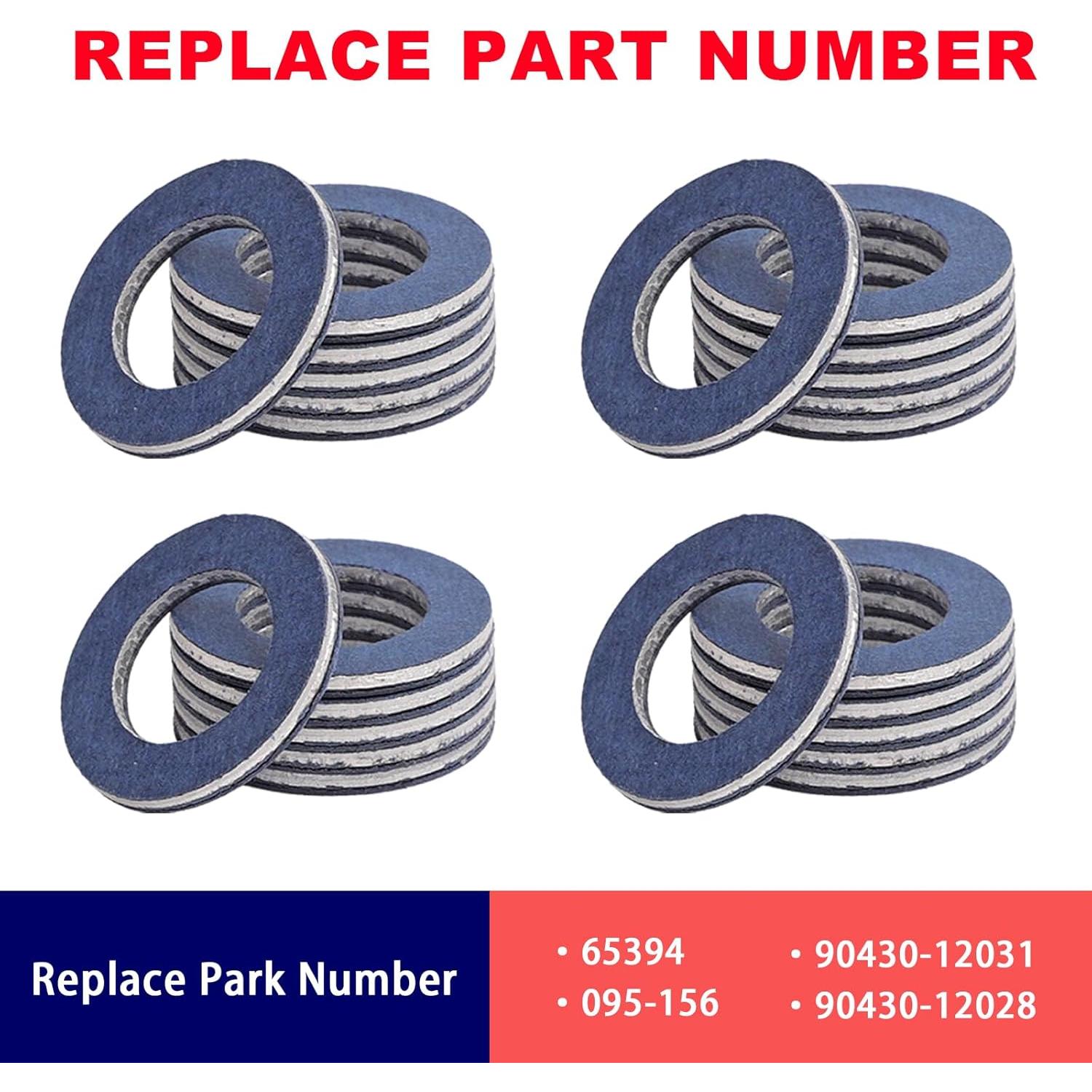 Juntas de Drenaje de Aceite VASTAUTO 24 Pcs Compatibles Toyota Lexus