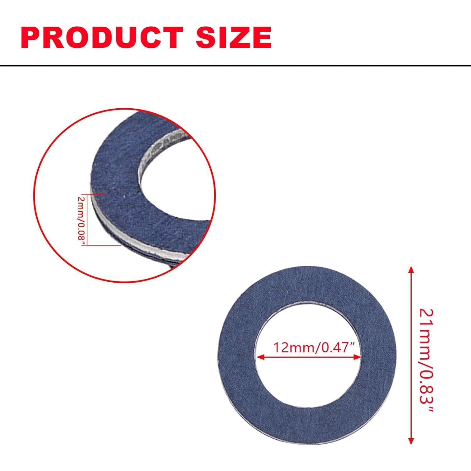 Juntas de Drenaje de Aceite VASTAUTO 24 Pcs Compatibles Toyota Lexus