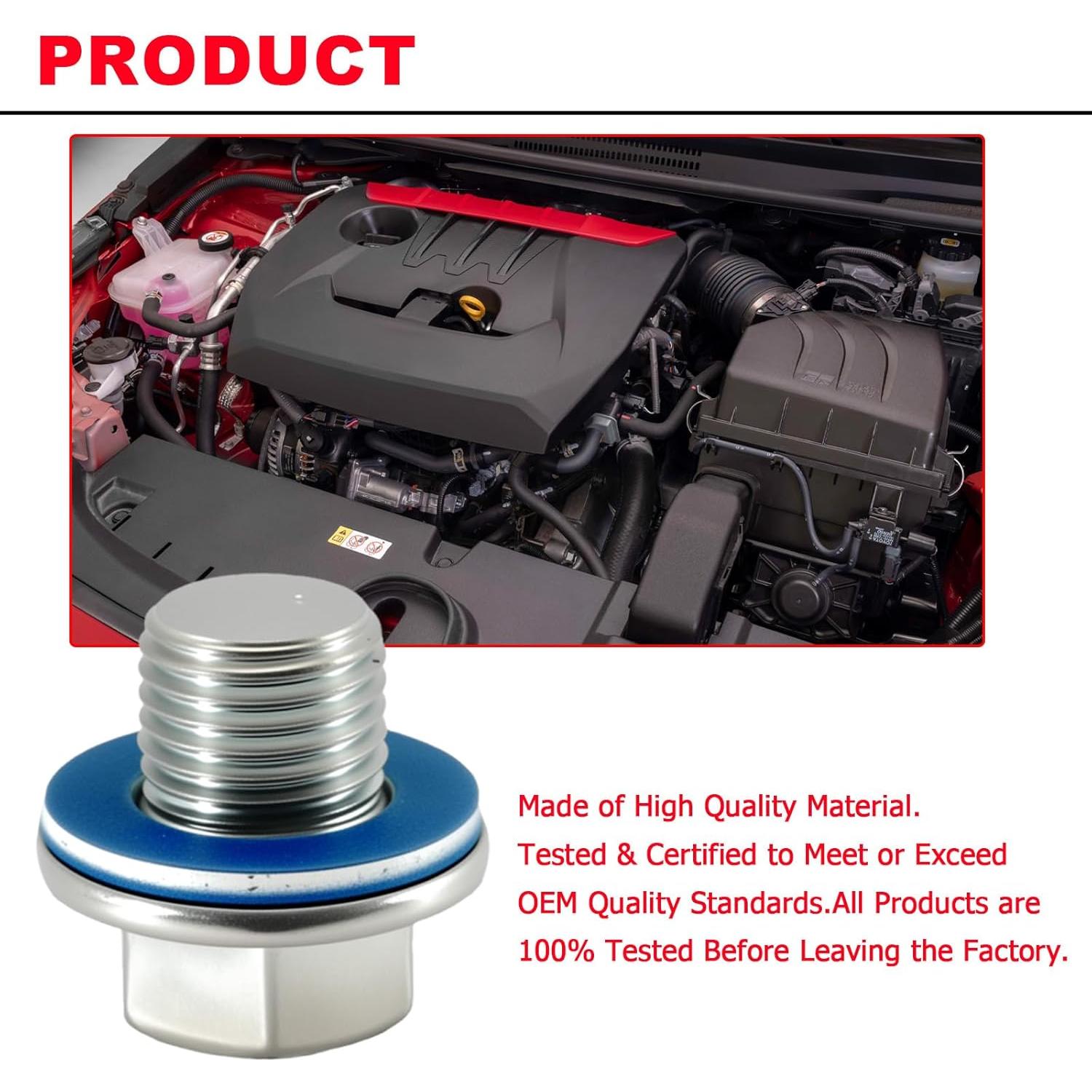 Juntas de Drenaje de Aceite VASTAUTO 24 Pcs Compatibles Toyota Lexus