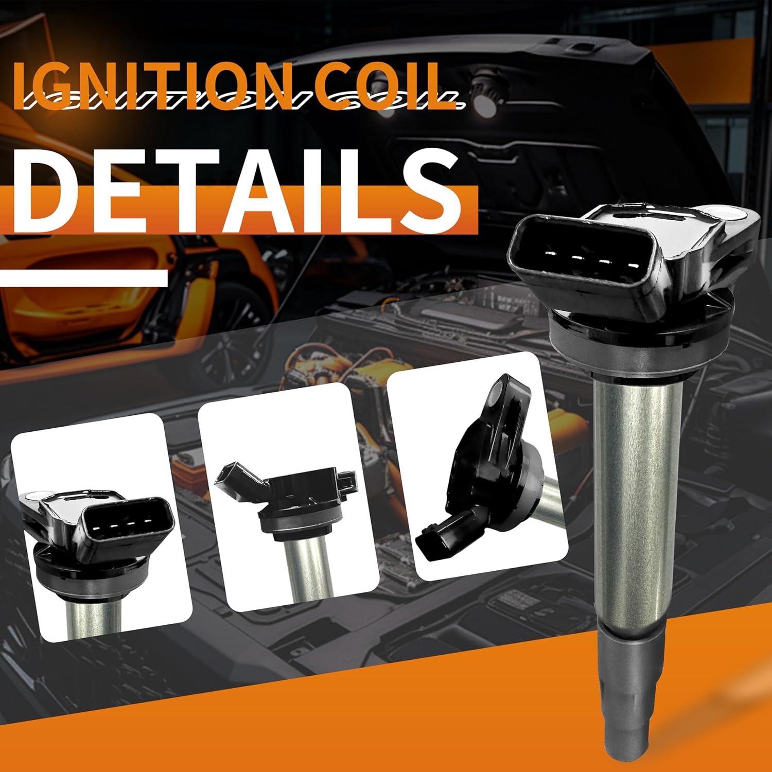 Juego de 4 Bobinas de Encendido FAKAFY para Toyota Corolla