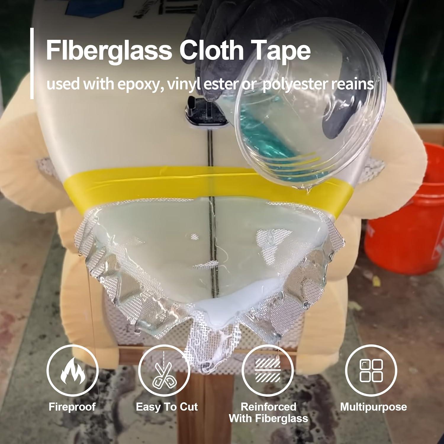 Cinta de Tela de Fibra de Vidrio NEZUIBAN 1" x 39.3 m 6 oz