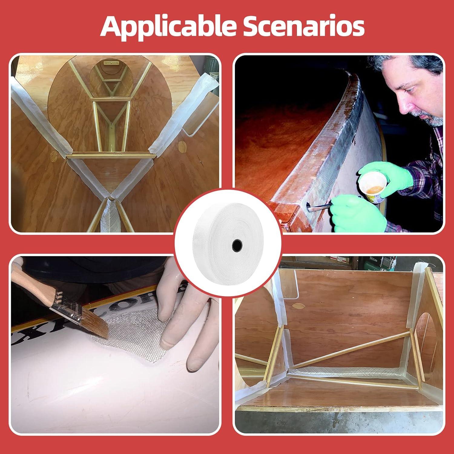 Cinta de Tela de Fibra de Vidrio NEZUIBAN 1" x 39.3 m 6 oz