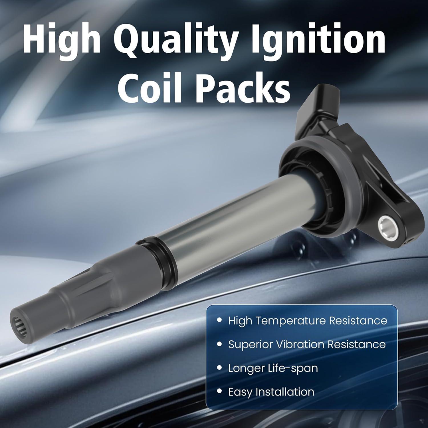 Juego de 4 Bobinas de Encendido BULIAZY UF596 para Toyota